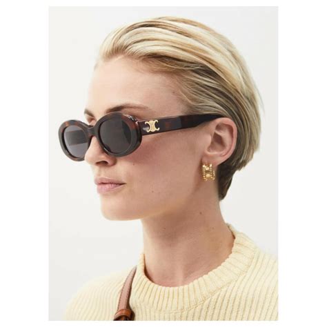 celine triomphe sunglasses brown|Celine usa.